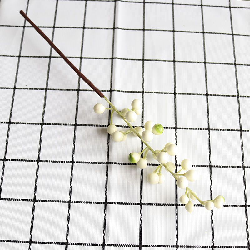 Black Fruit Berry Branch Flowers Wedding Home Party Decor Foam Artificial Flower