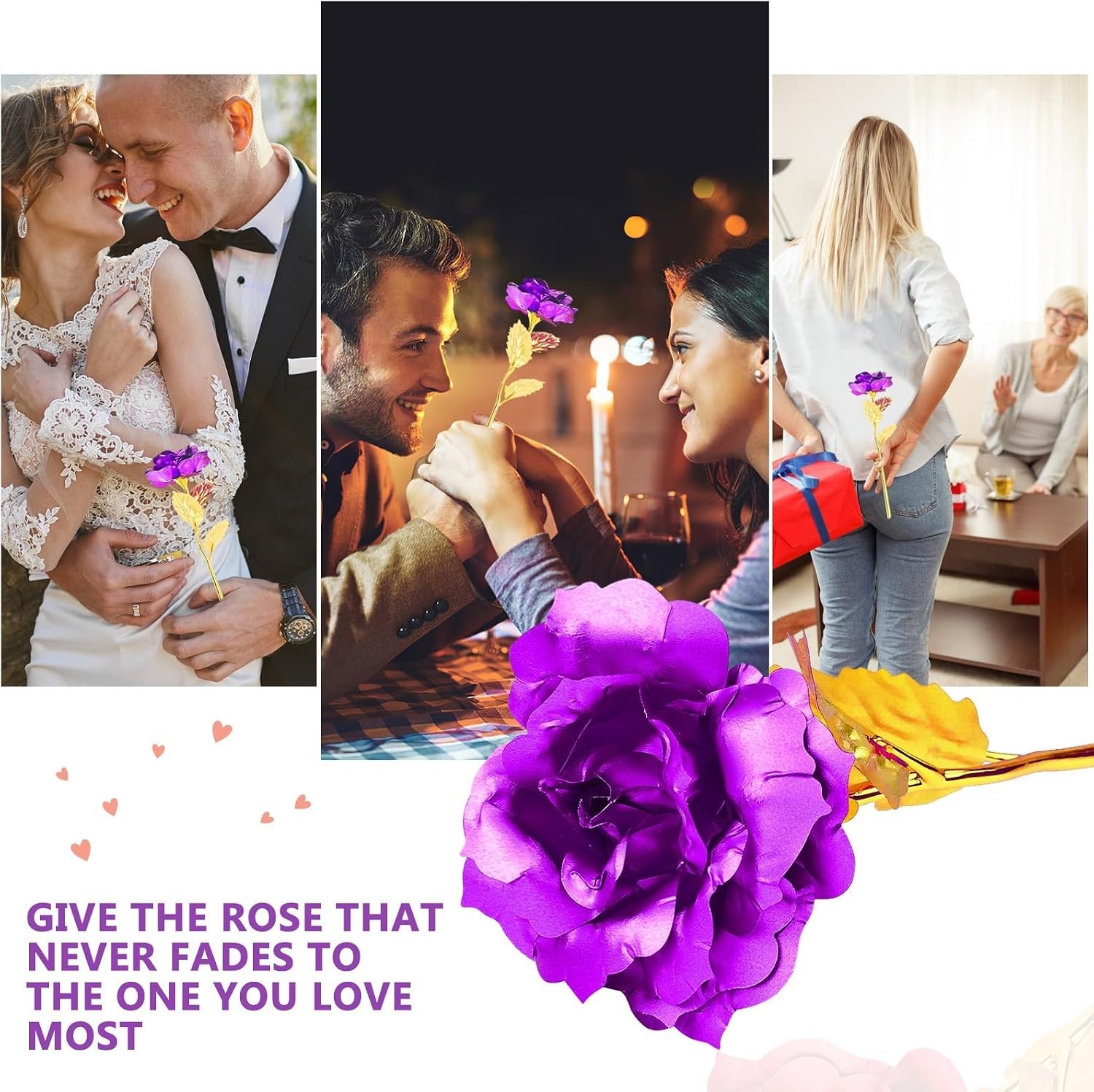 24K Gold Rose Gift with Luxurious Box – Perfect for Her on Special Occasions