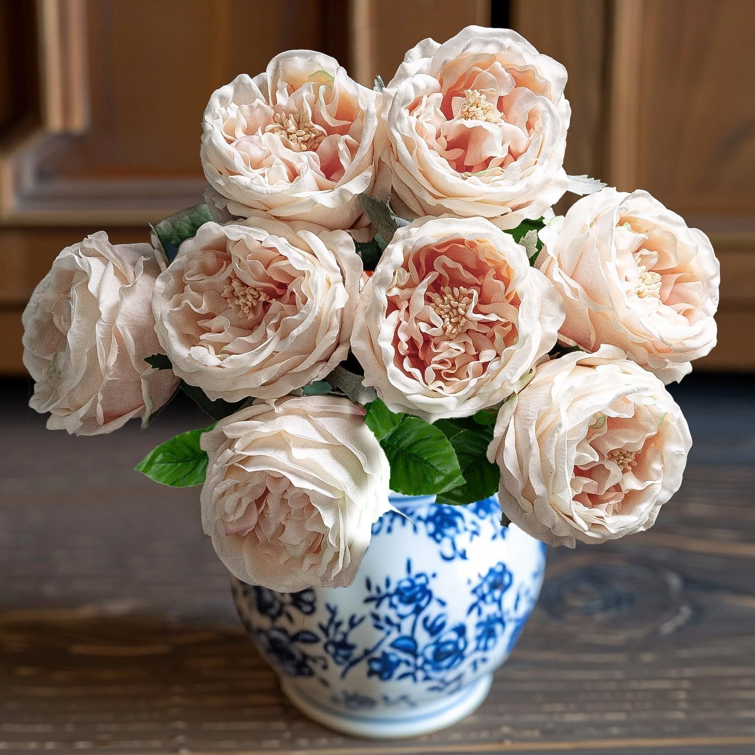 4 Pcs Real Peonies Artificial Flowers3.5″ Bloom Rose Peony Latex2236