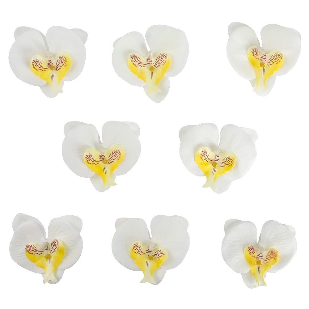 Artificial Silk Phalaenopsis Flower Heads, Fake Butterfly Orchid Head Floral …