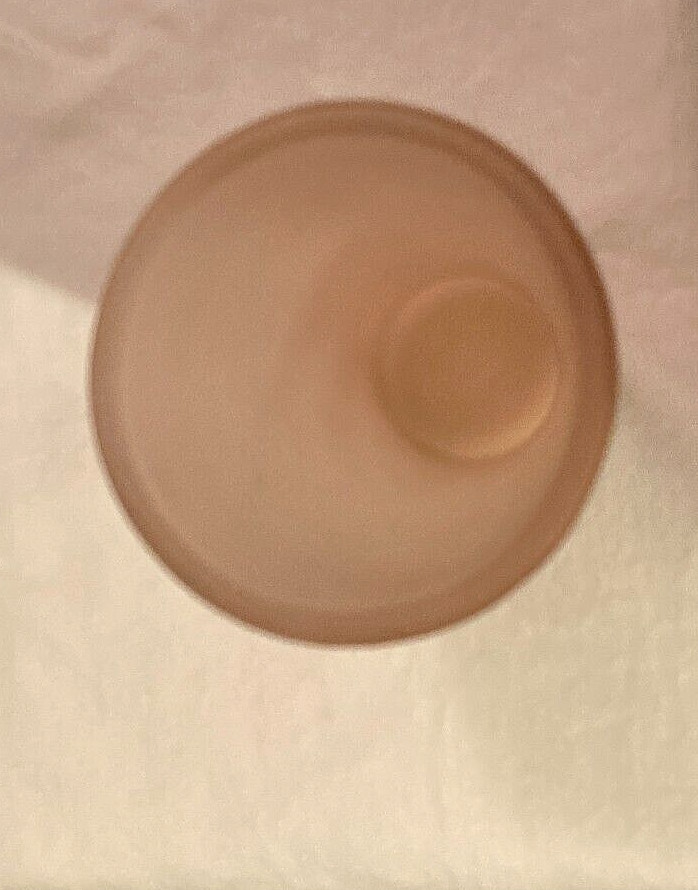 VTG 1990’s Umbra Pale Pink Satin Frosted Glass Vase-4.25″ High-From Canada-EUC