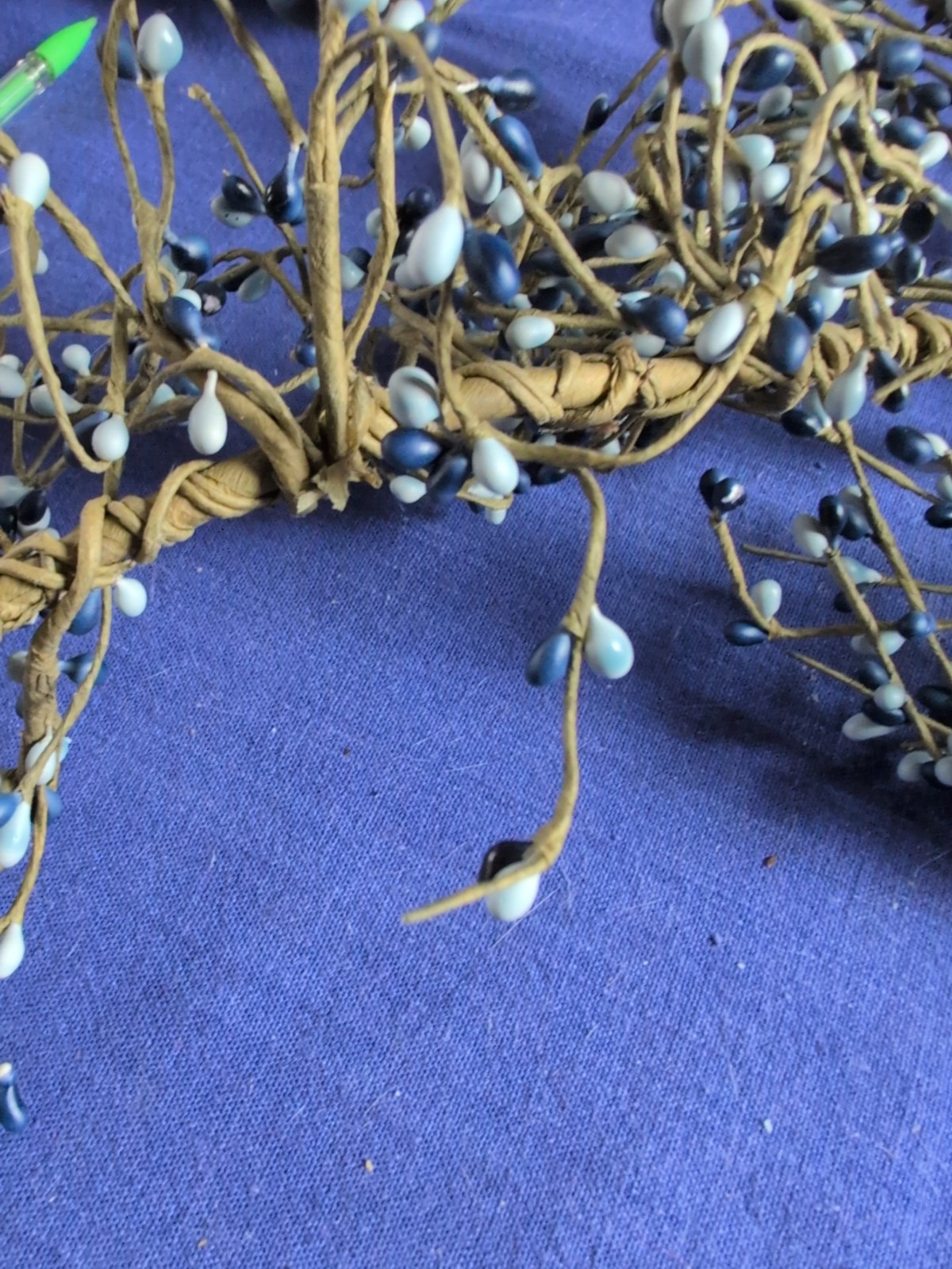 Berry Garland / Country Blue Berry Garland / Wedding Garland Blueberry 4 Ft Swag