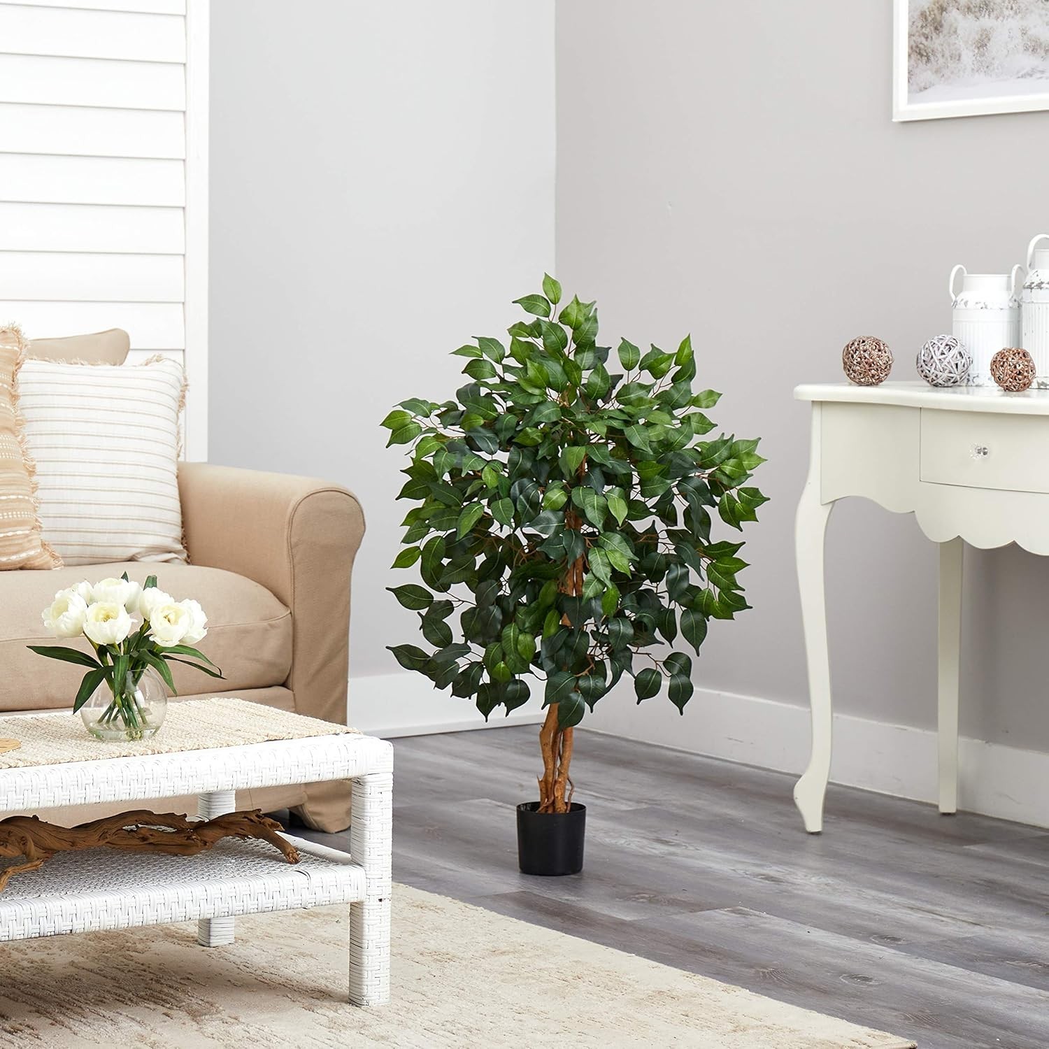 Elegant 36in Ficus Tree with 378 Leaves – A Touch of Green for Every Home