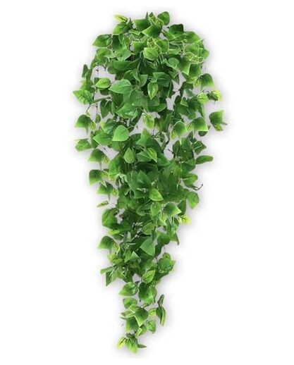 2 Pack Artificial Hanging Ivy Plants (3.6ft) – Fake Vine Greenery for