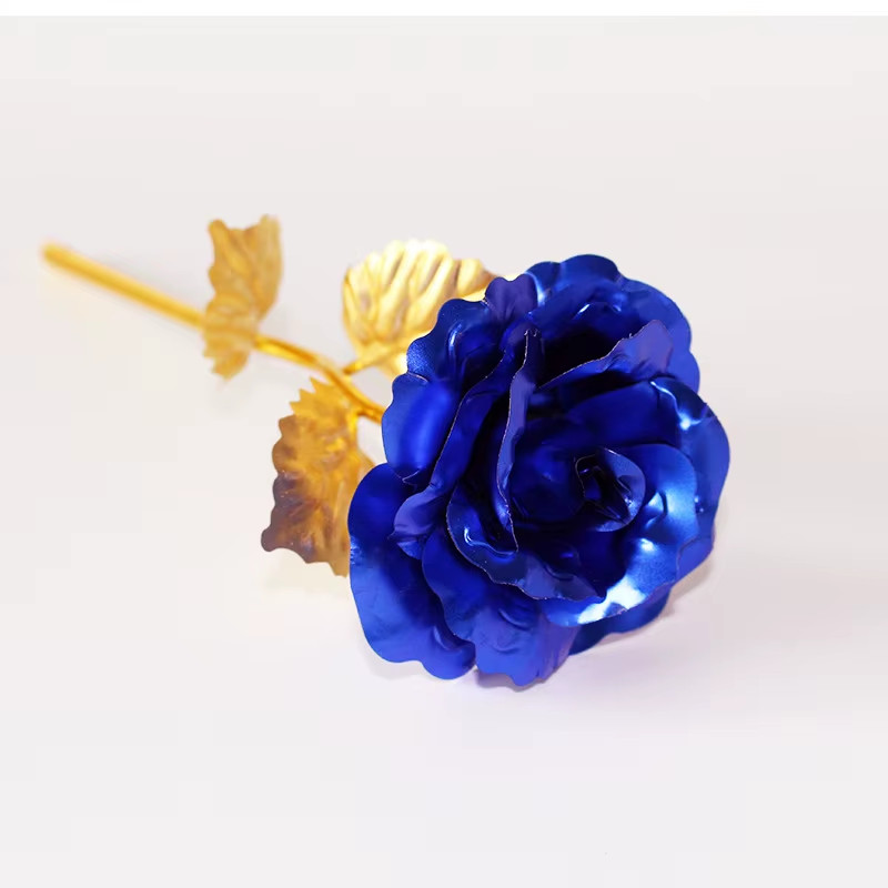 24K Gold Foil Rose Flower Creative Gift Emulated Flower Valentine’S Day Gift Si