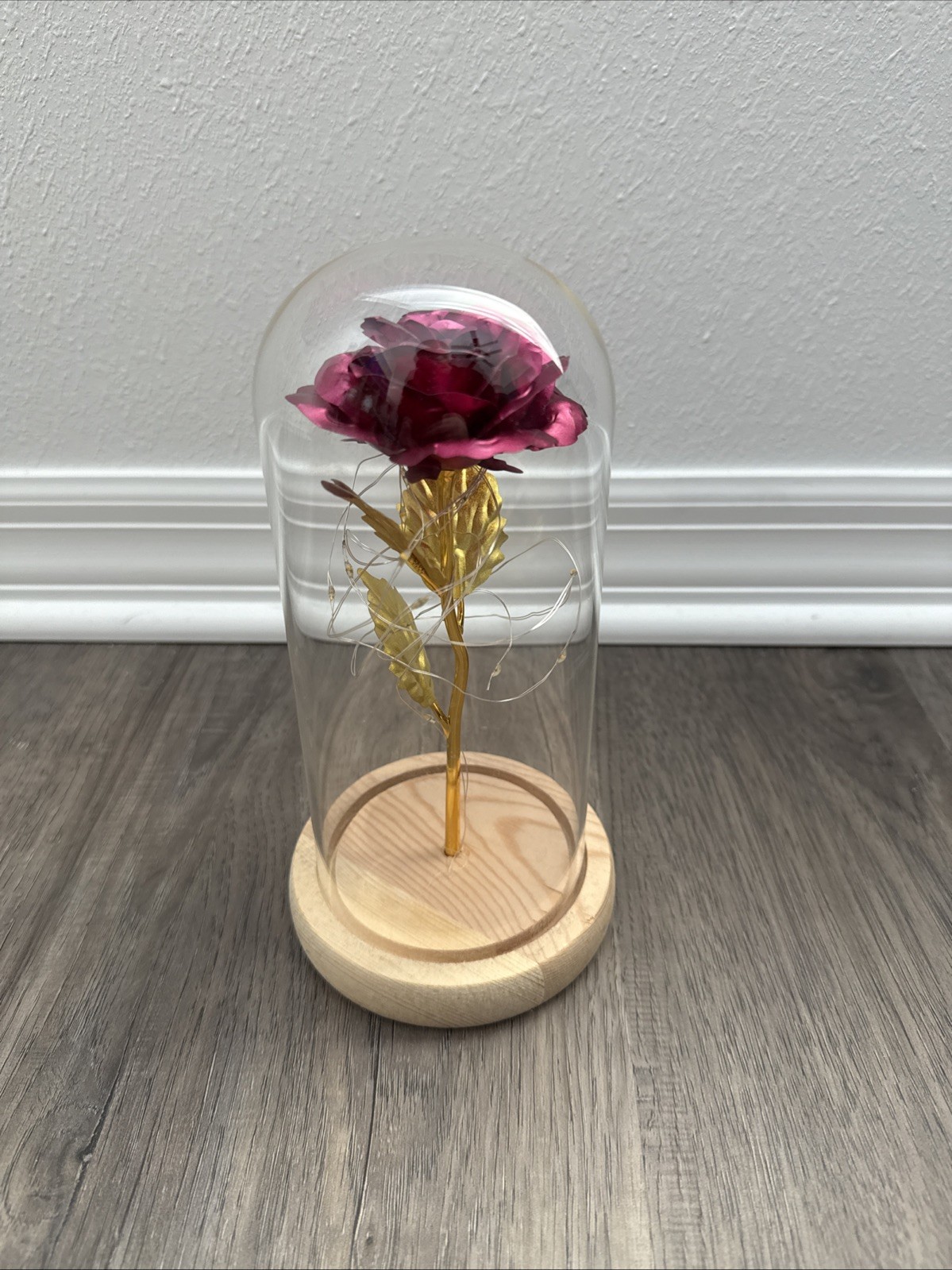 Beauty and The Beast Rose LED Enchanted Galaxy Rose Eternal Flower Lighted Décor