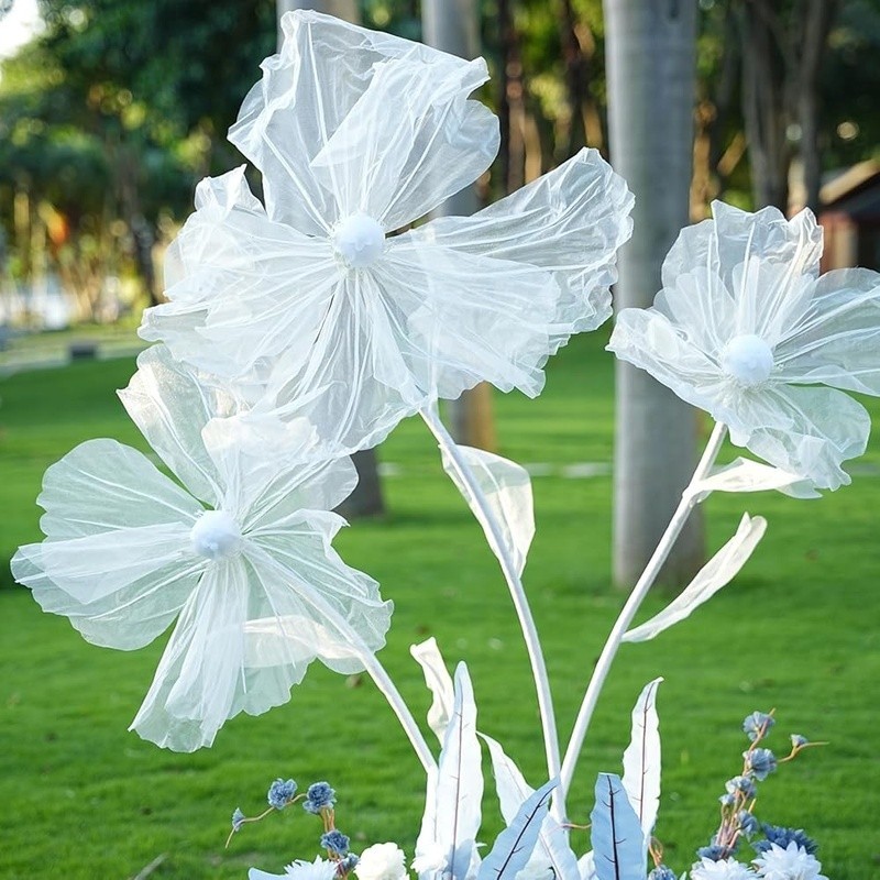 Artificial Silk Poppy Flowers W/ Adjustable Stems Home Decor Events Displays New