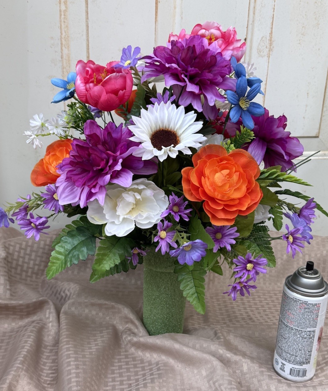 Cemetery Flowers Sympathy Grave Artificial Arrangement For Grave