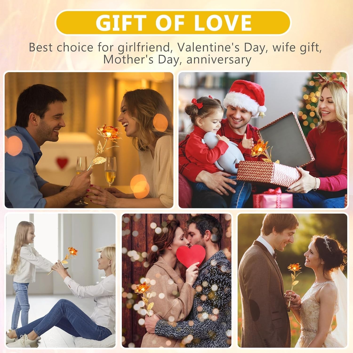 24K Golden Rose Idea for Valentine’s Day Mother’s Day Birthday Anniversary