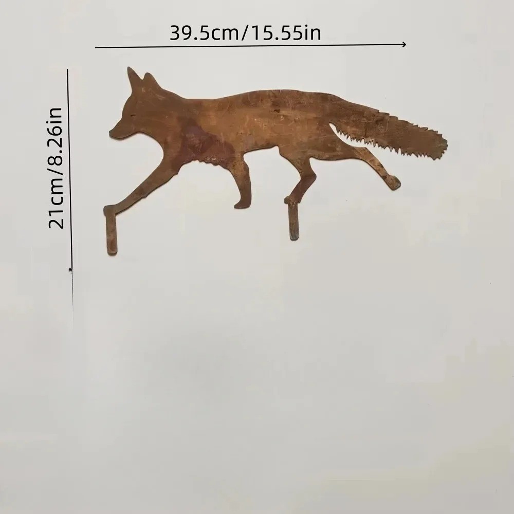 Sweet Animal Iron Metal Garden Ground Spikes Home Decor Sculpture Ornament