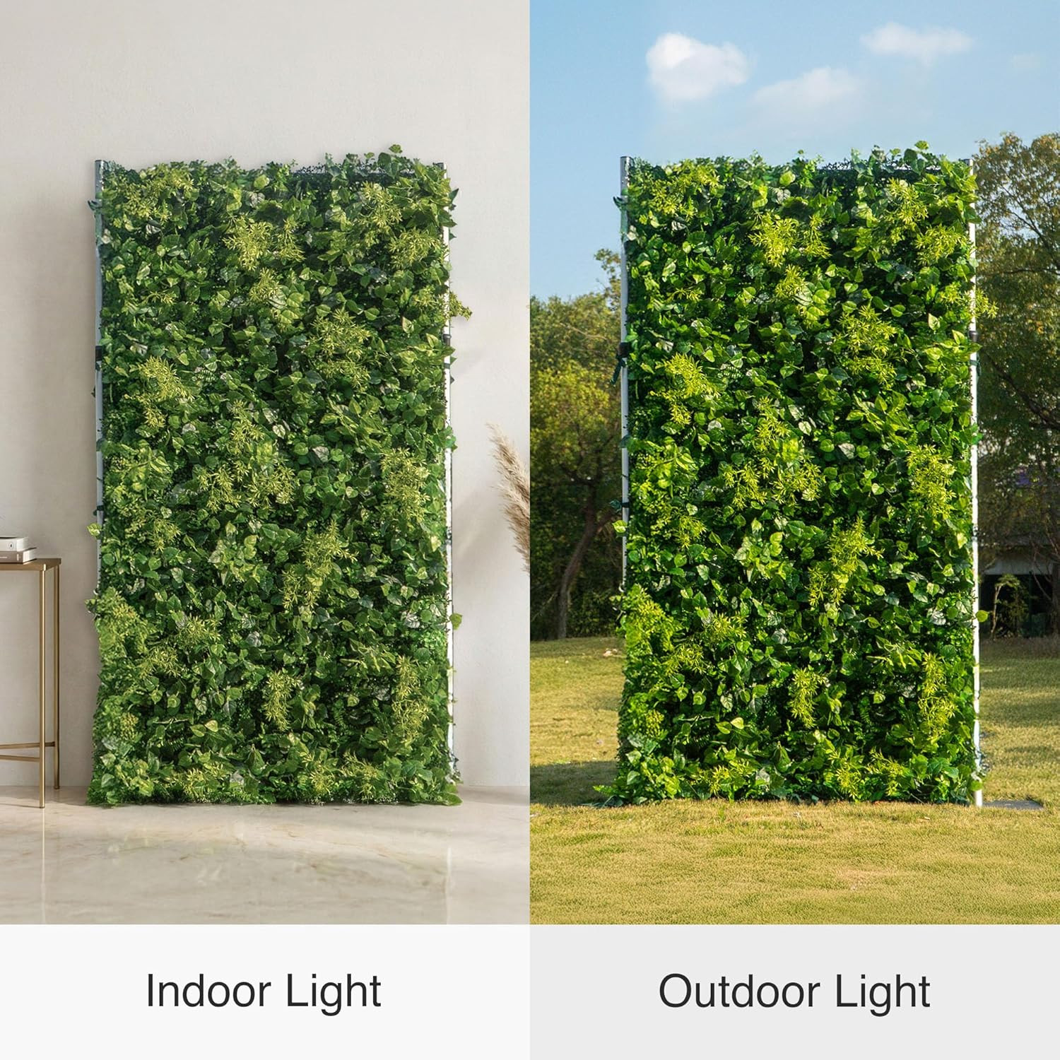 3D Silk Flower Wall Panels – Eco-Friendly Green Backdrop for Events & Home Decor