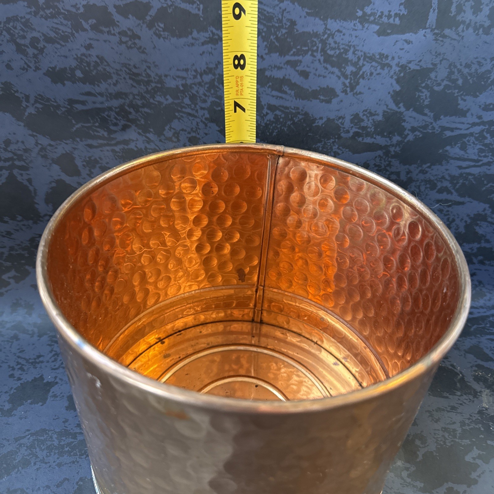 Brass/Copper Colored Pot Great for Indoor Plants Or Home Decor No Markings