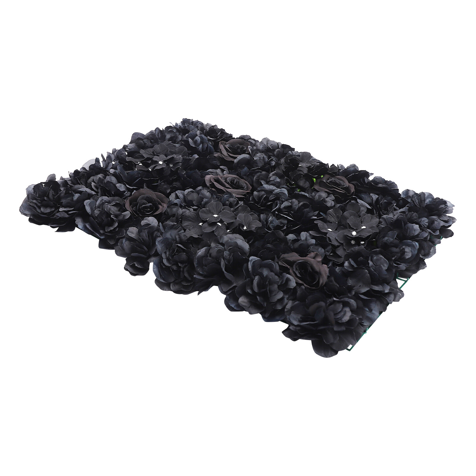 6 PCS Black Gothic Style Flowers Wall Panels Artificial Floral Wedding Decor NEW