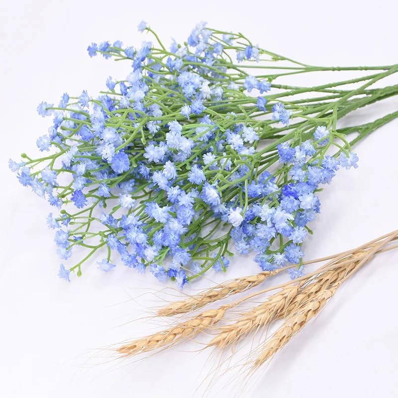 JIFTOK Babys Breath Artificial Flowers, 12 Pcs Fake Flowers Gypsophila Bouquet F