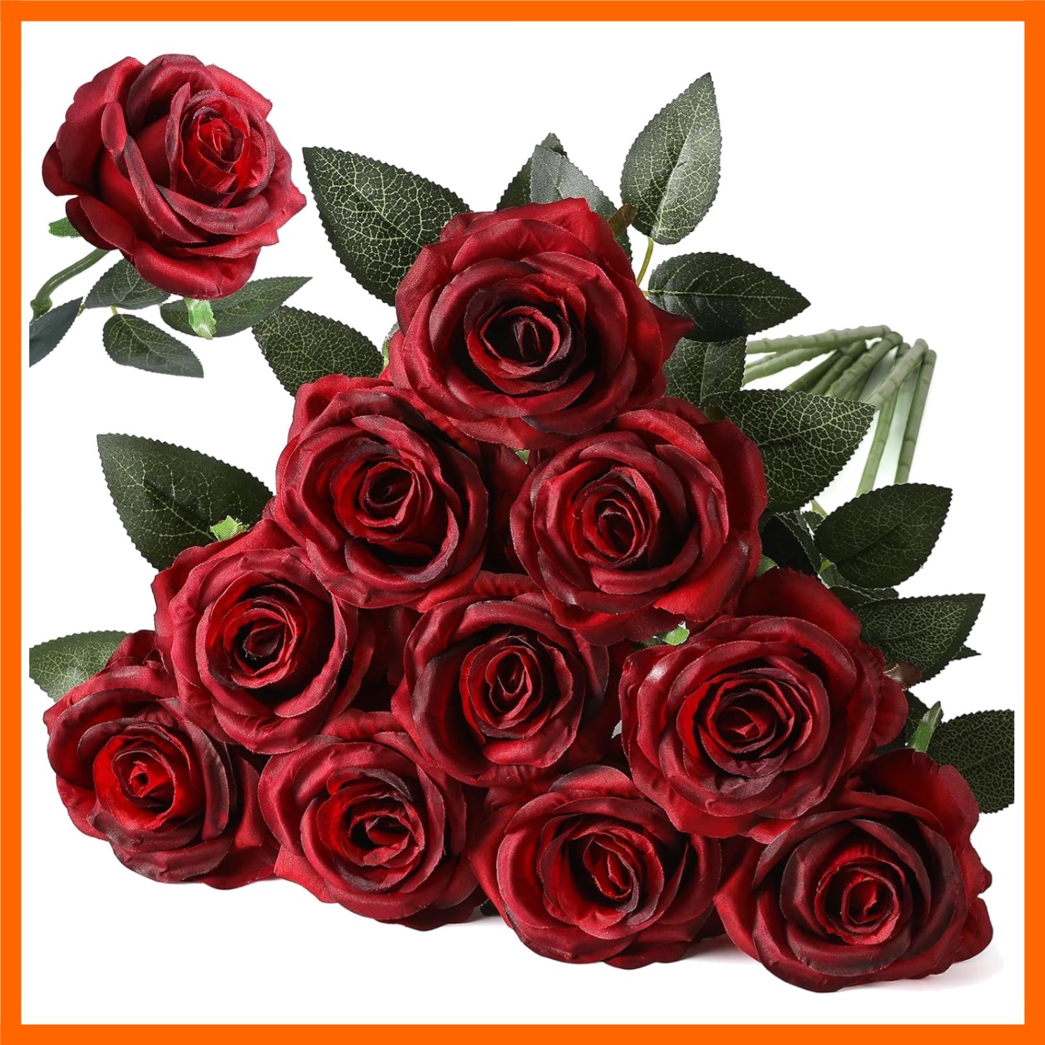 Artificial Silk Rose Flower, Mothers Day Rose Gifts for Mom, Bouquet Lifelike…