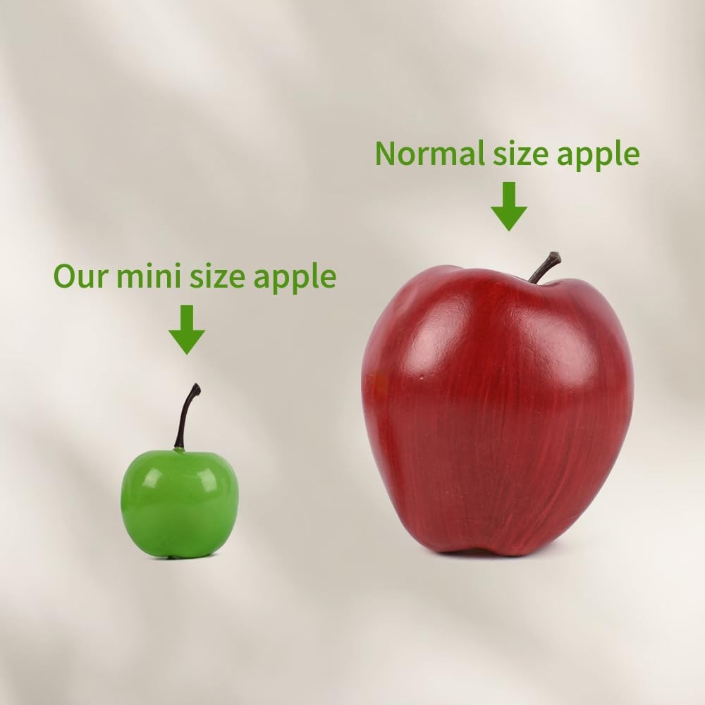 Mini Fake Apples, 20pcs Artificial Apples in Small Size Decoration for Home, …