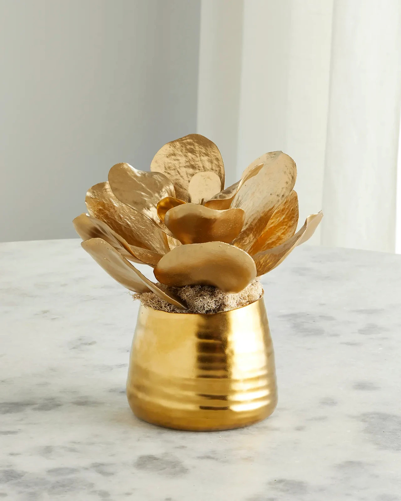 John R1chard Collection Golden Paddle Leaf Arrangement