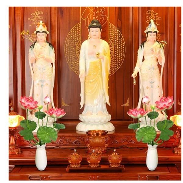 24″ Artificial Flower Household Decor Silk Realistic Faux Flower Picks Bouque…