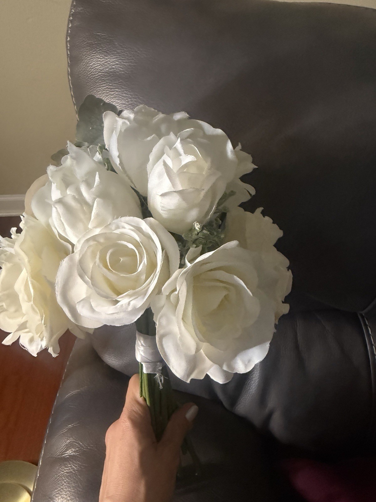Williams Sonoma Artificial Peonies Silk Flowers Faux Peony Bouquet Floral White