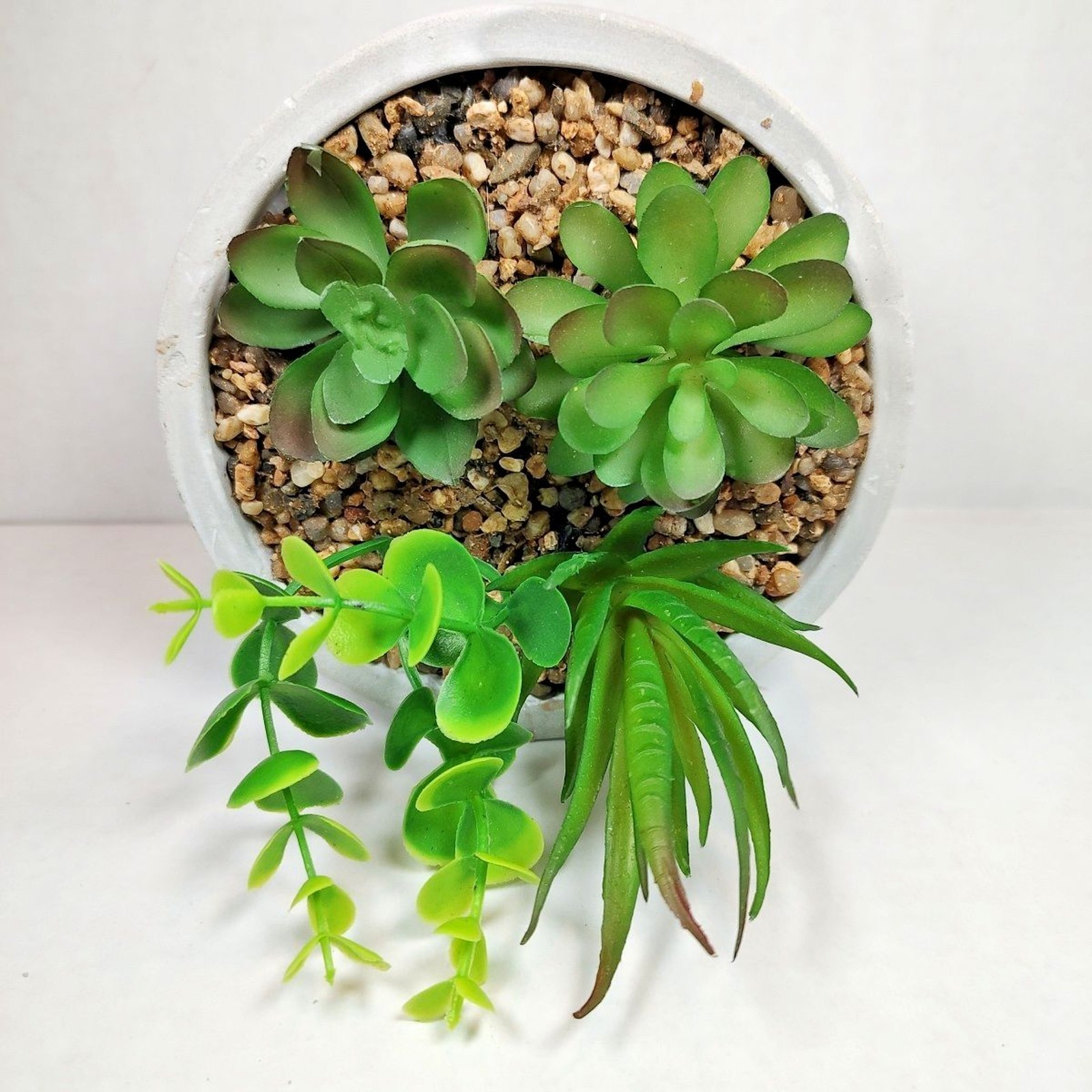 Modern Coastal Artificial Succulent Bouquet Snake & Jade Plant, Echeveria, Sedum