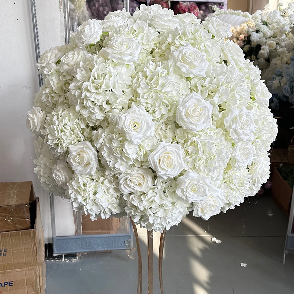 80/70/60/50/30Cm Artificial Pink Large Flower Ball, Table Centerpiece for Weddin