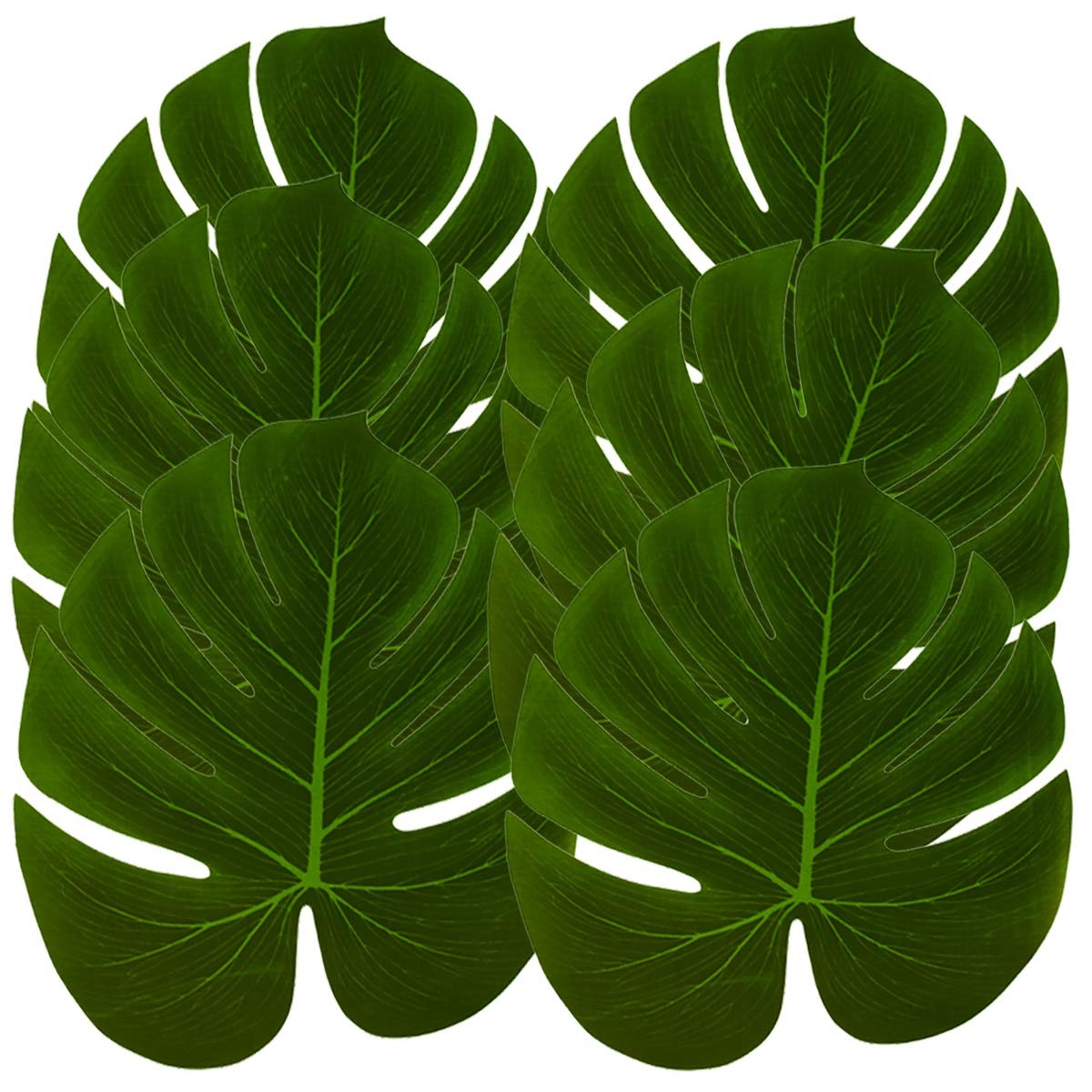 Artificial Palm Leaves 24 Pieces Large Palm Leaves for Hawaiian Luau Party Ju…