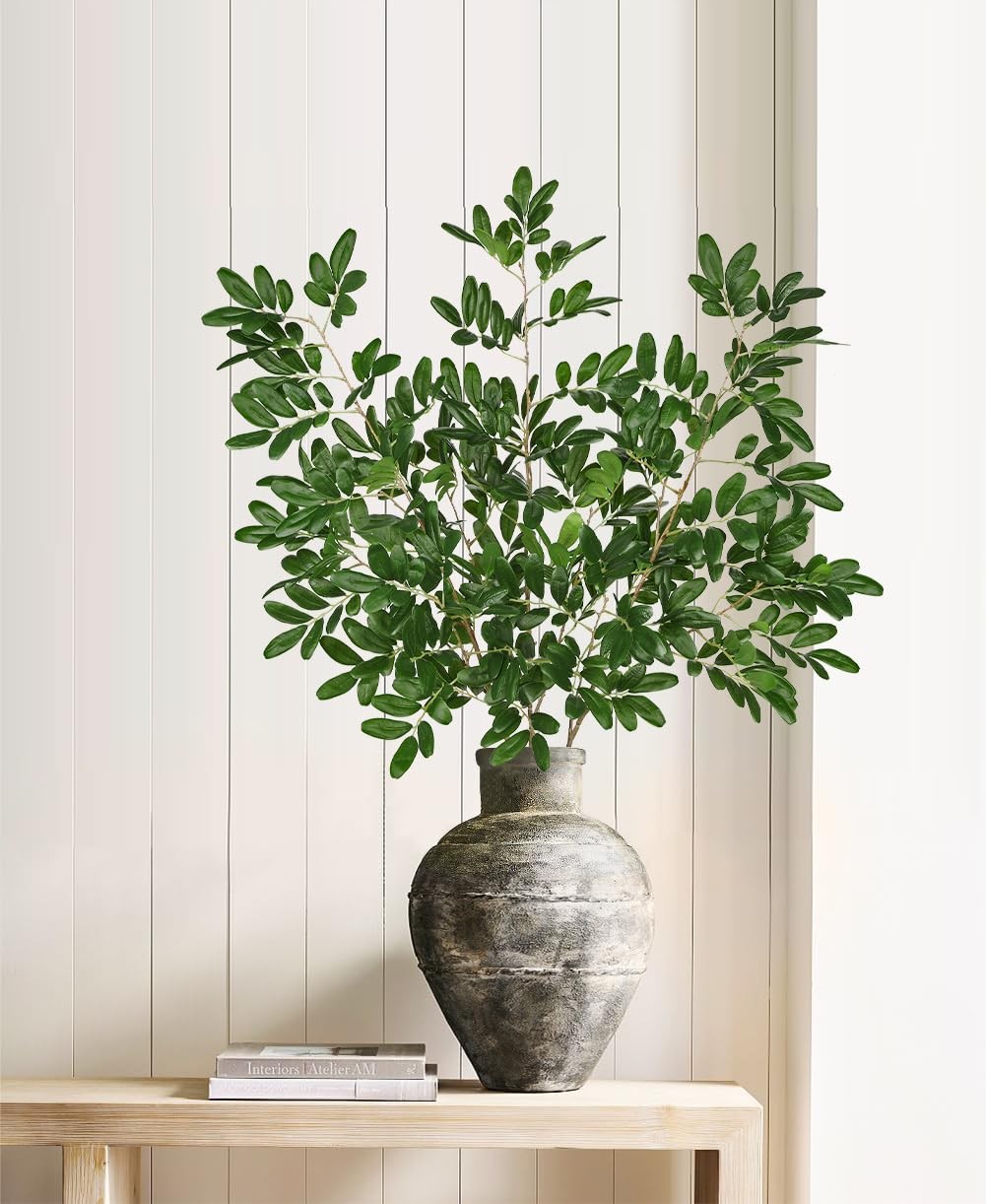 37.8″ Artificial Greenery Stems for Tall Vase, Faux Stems and Branches for Va…