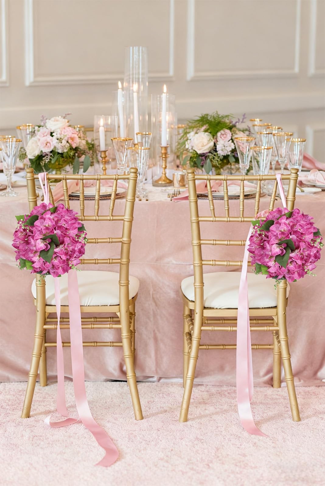 50PCS Bougainvillea Artificial Flower Heads,Fake Bougainvillea Realistic Silk…