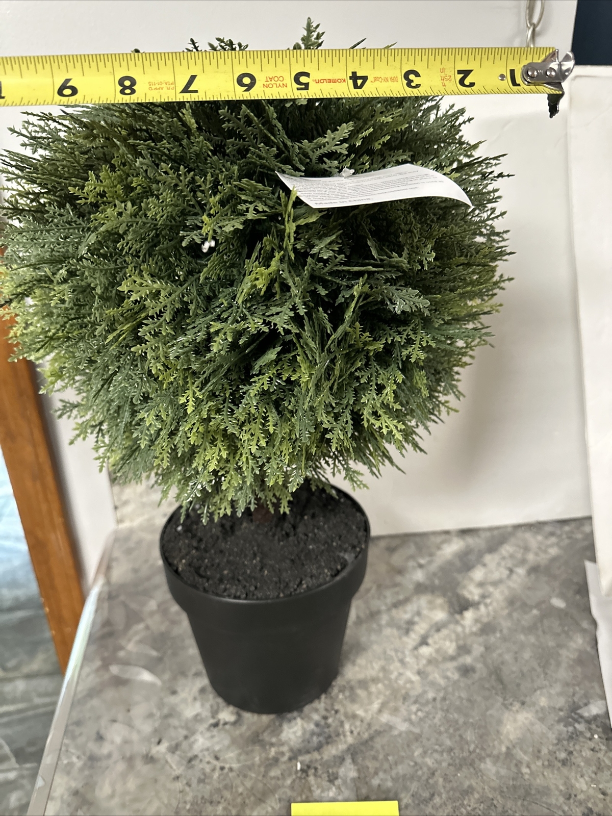 Garden Reflections 20″ Tall Faux Cypress Bush Tree 12” Round New Greenery