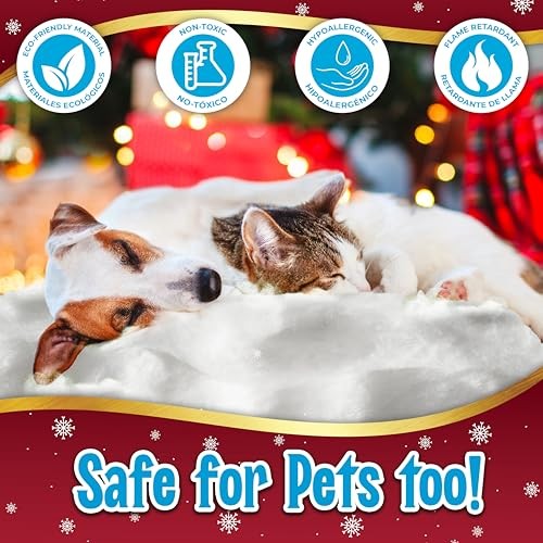 Snow Blanket for Christmas Decorations – 94 x 31 Inch Large Artificial 1 Roll