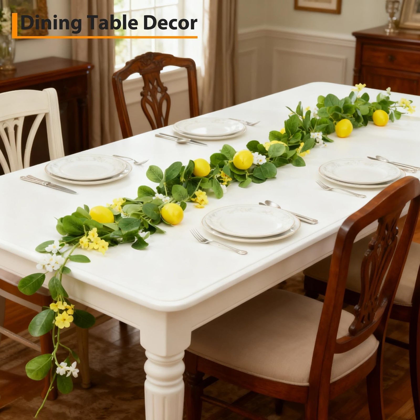 3 Pcs 6.56 ft Artificial Lemon Garland, Spring Summer Greenery Vines Garland …