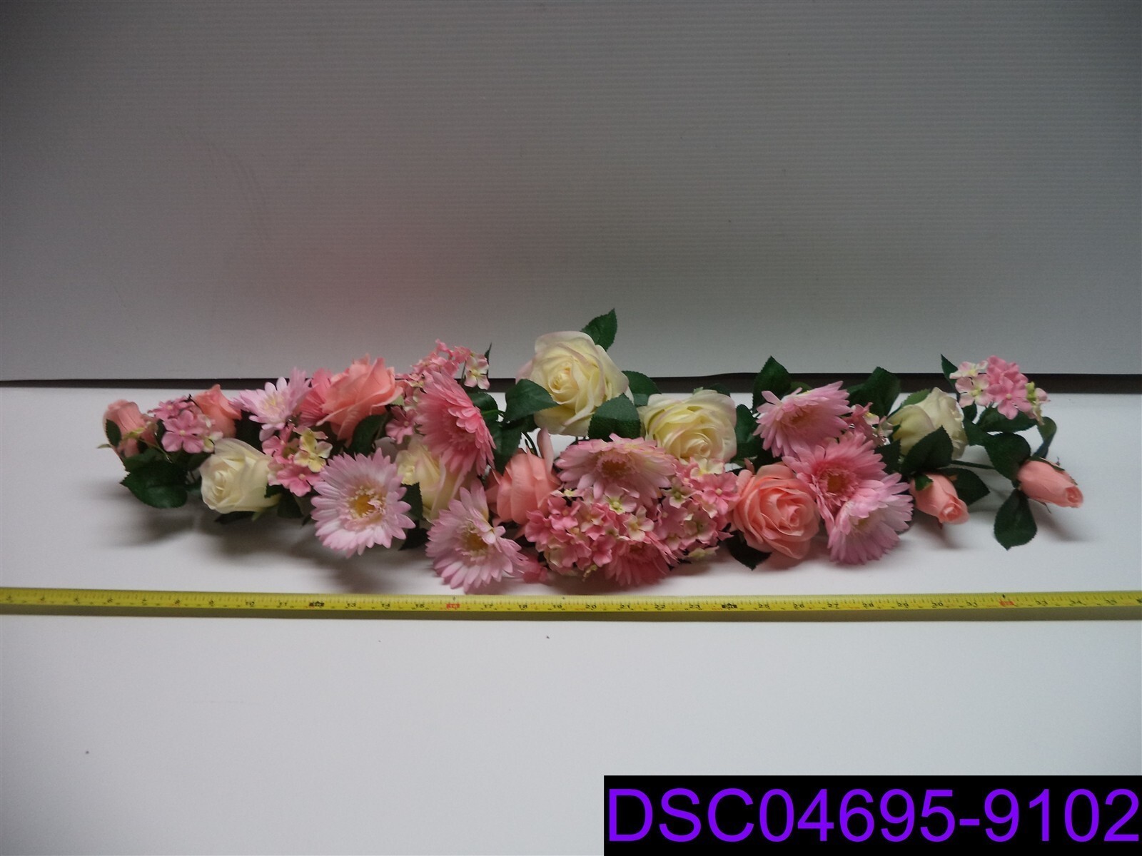 National Tree Company 33″ Pink Spring Flowers Swag P/N RAS-550502PK-1