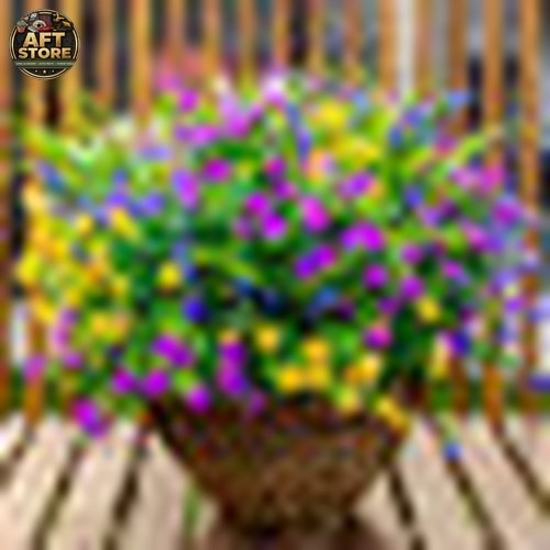 12pcs Primrue Artificial Flowers for Outdoor Decor