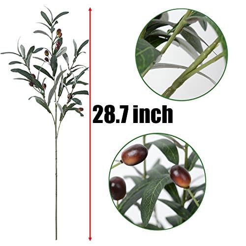 Olive Branches for Vases Artificial Olive Branches Faux Tree 28.7 Inches