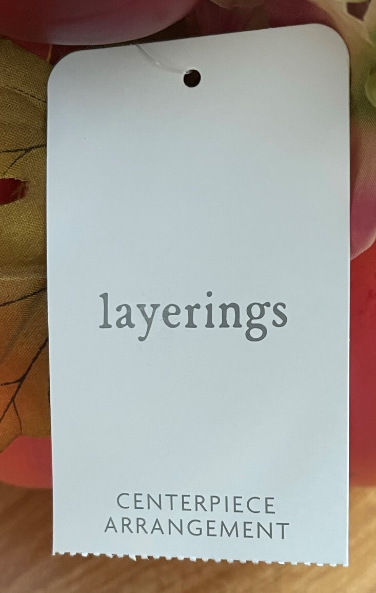 LAYERINGS AUTUMN MARKET FRUIT PUMPKIN FLORAL ARRANGEMENT NEW USE INDOORS