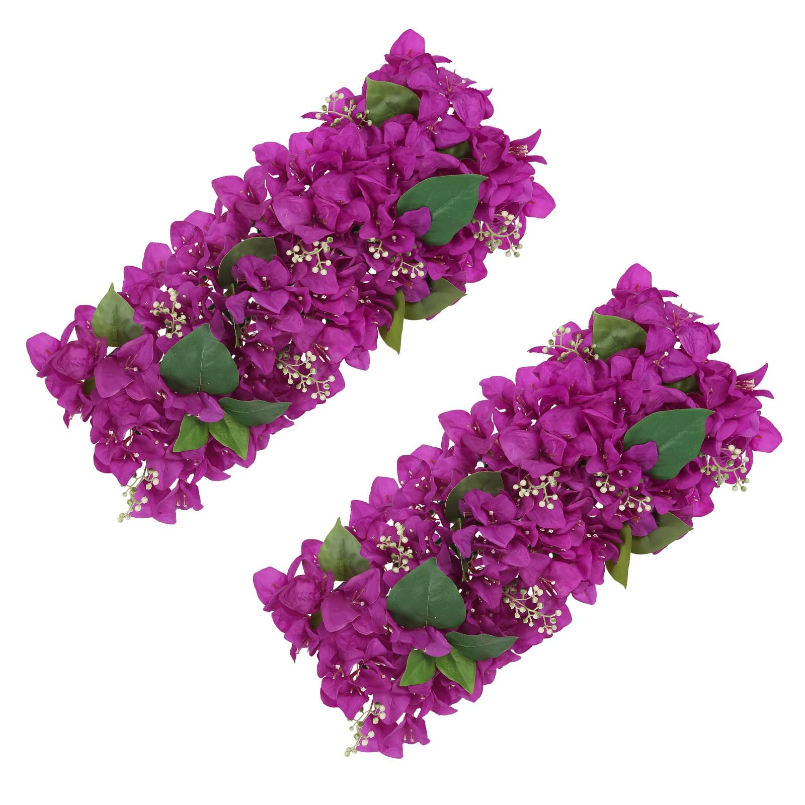 2PCS Wedding Arch Flowers 20.47in Purple Bougainvillea Artificial Flower Row …