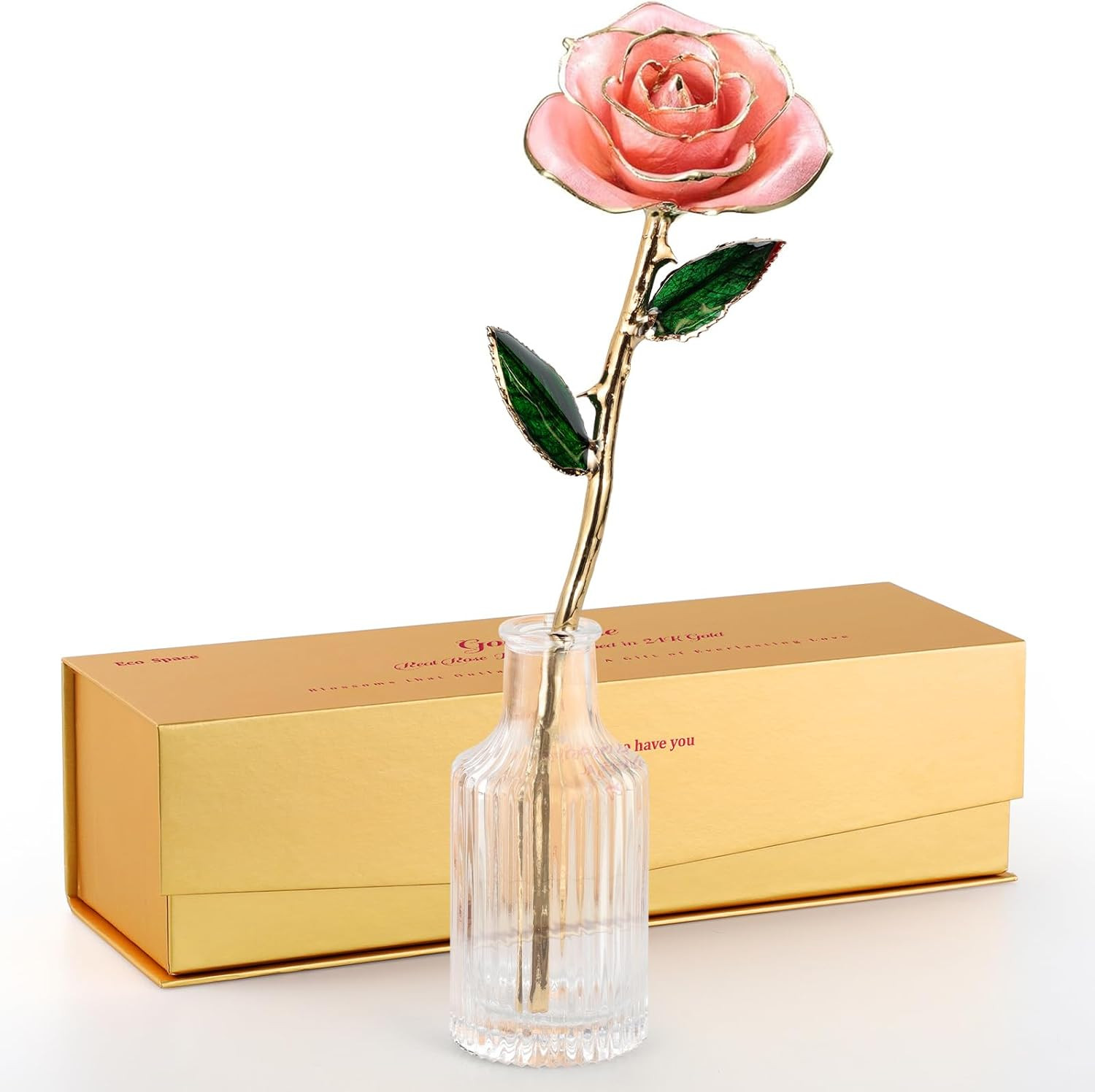 24K Gold Dipped Real Rose – Handcrafted, Elegant, One of a Kind – Romantic Gift