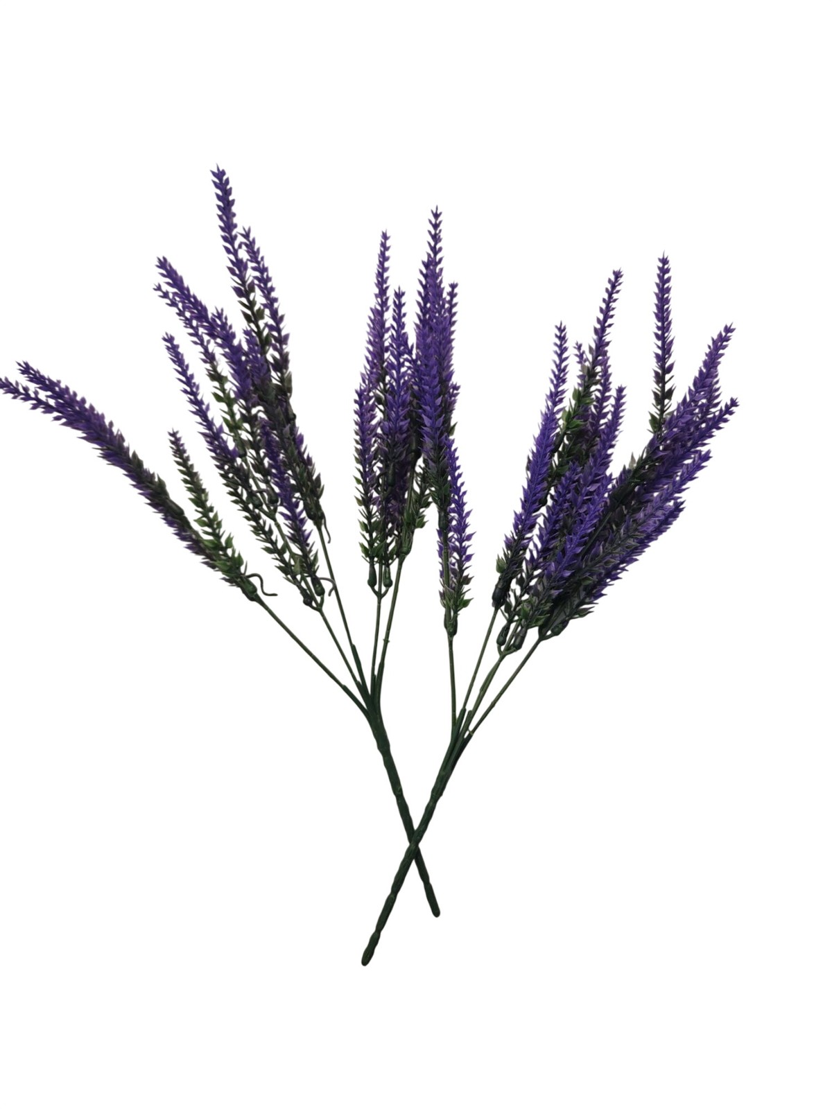 Purple Faux Lavender Stems Artificial Salvia Flowers Faux Greenery Picks French