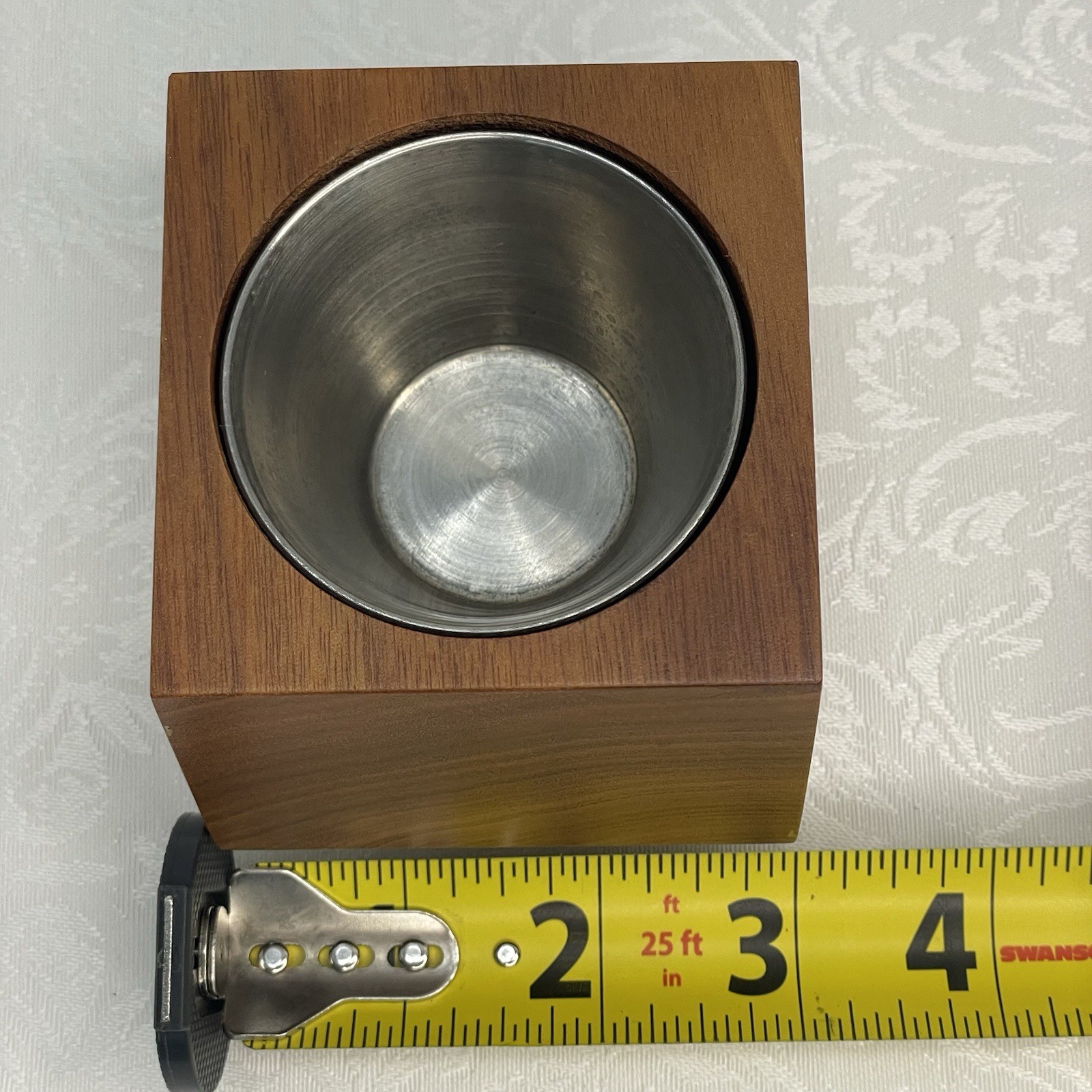 Revolution Design House Box Car Planter Walnut w/ Stainless Steel Planter Insert