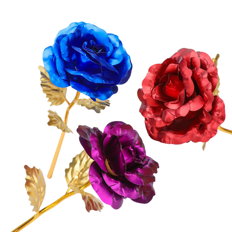 Gold Plated Real Rose 24K Dipped Flower Valentine’s Day Love Gift For Her Decor