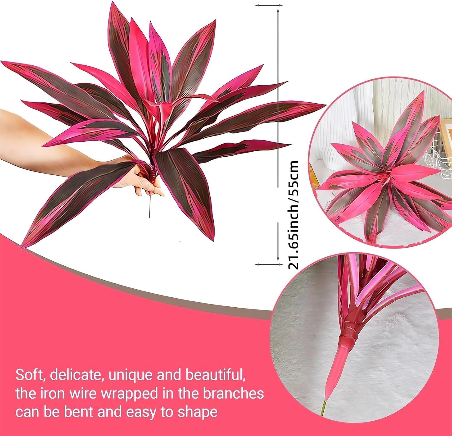 Artificial Tropical Plant UV Resistant Large Faux Plants Outdoor Fake Boston…