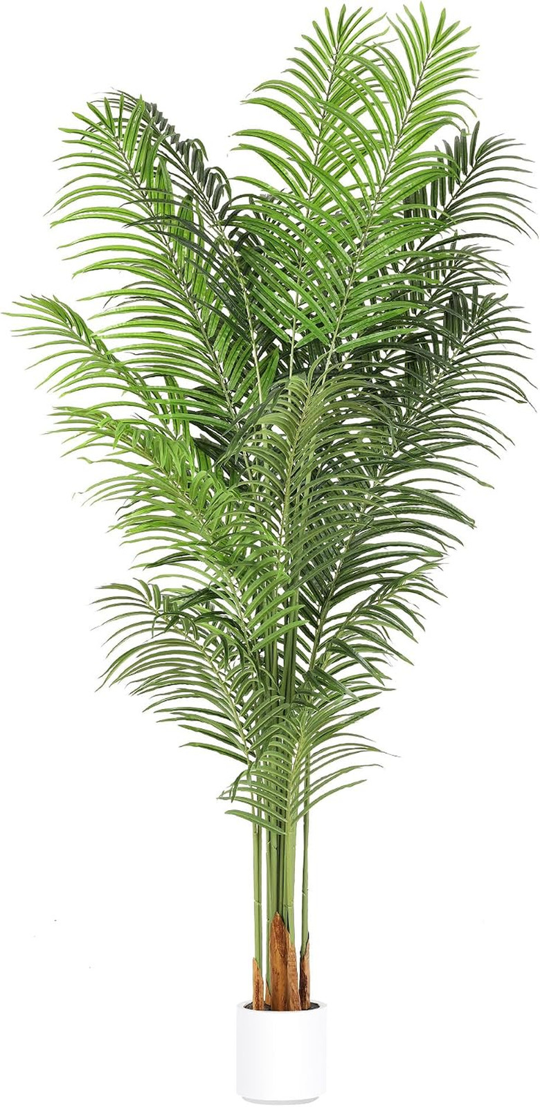 Artificial Palm Tree 7.2Ft Tall Fake Potted Plant Faux Silk Green Floor Decorati