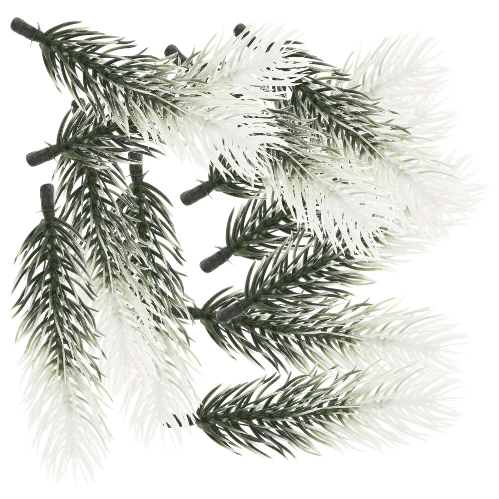 30PCS Artificial Green Pine Needles Branches Small Pine Twigs Stems for Decor