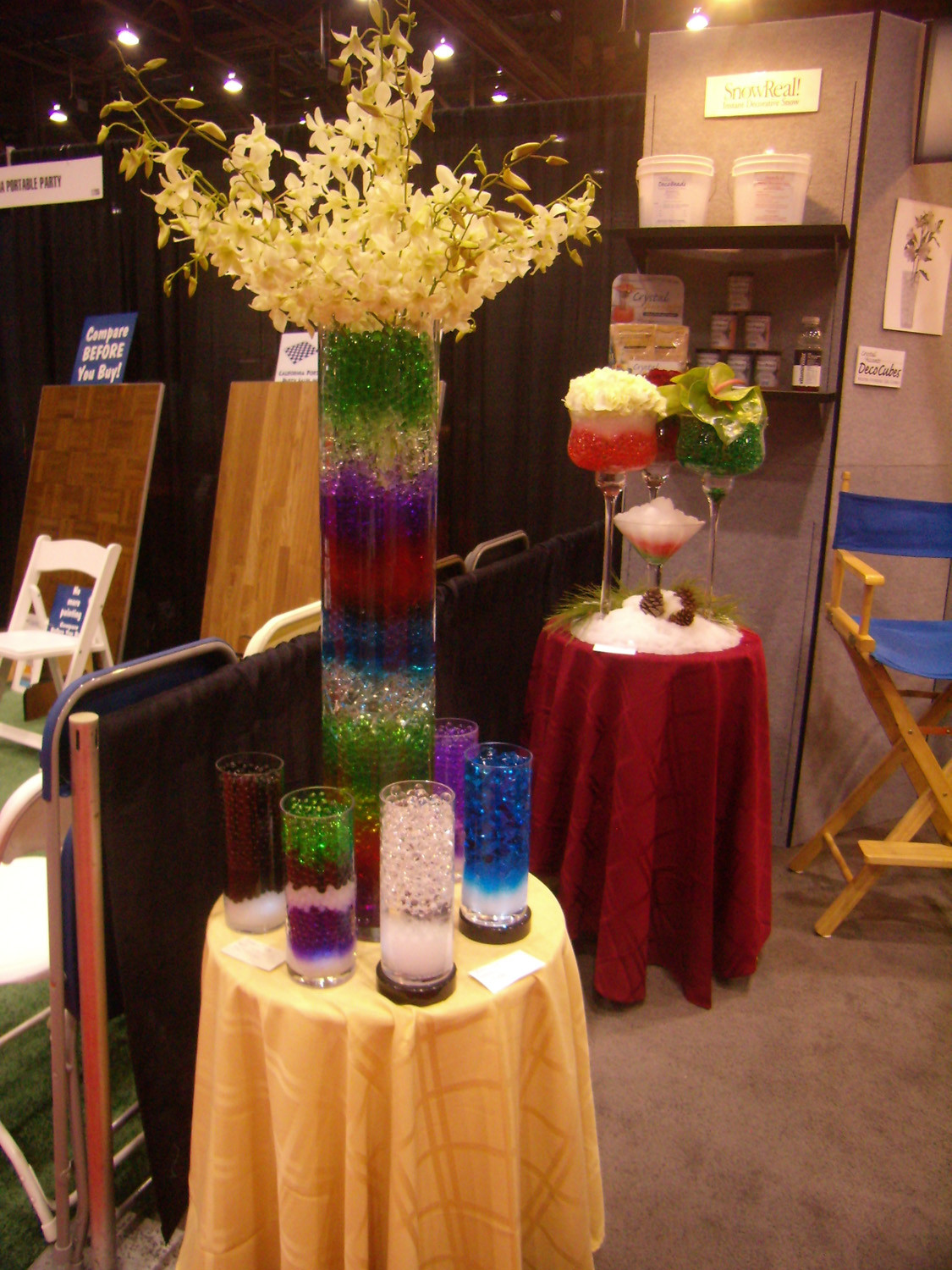 Purple gel beads, store water for flowers – vase decor