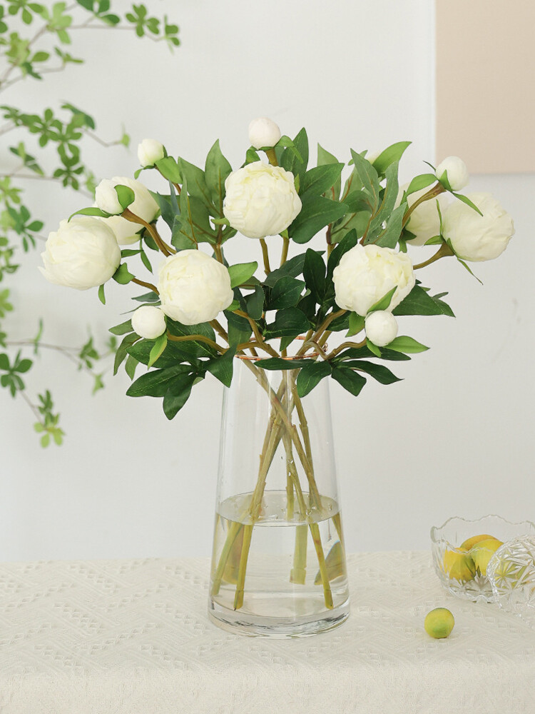 1Pc Artificial Peony Flower Bouquet Wedding Home Table Decor Arrange Fake Plant