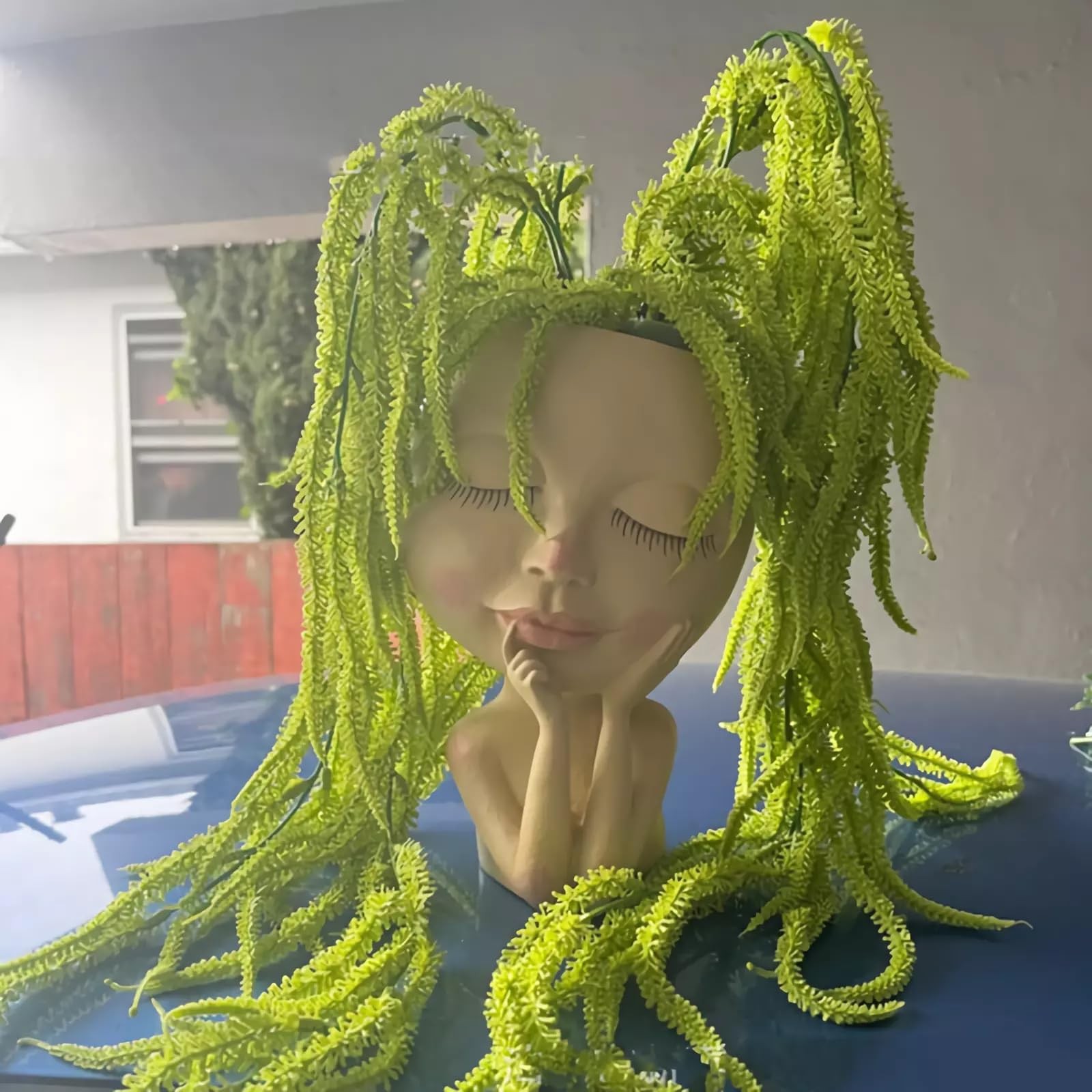 2 PCS Artificial Amaranthus 31 Inch Faux Hanging Green Plants for Vase Decor