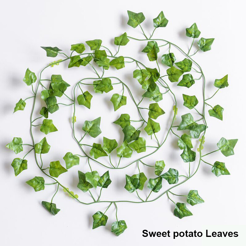 Artificial Ivy Vine Fake Foliage Flower Hanging Leaf Garland Plant Party 24X 2M