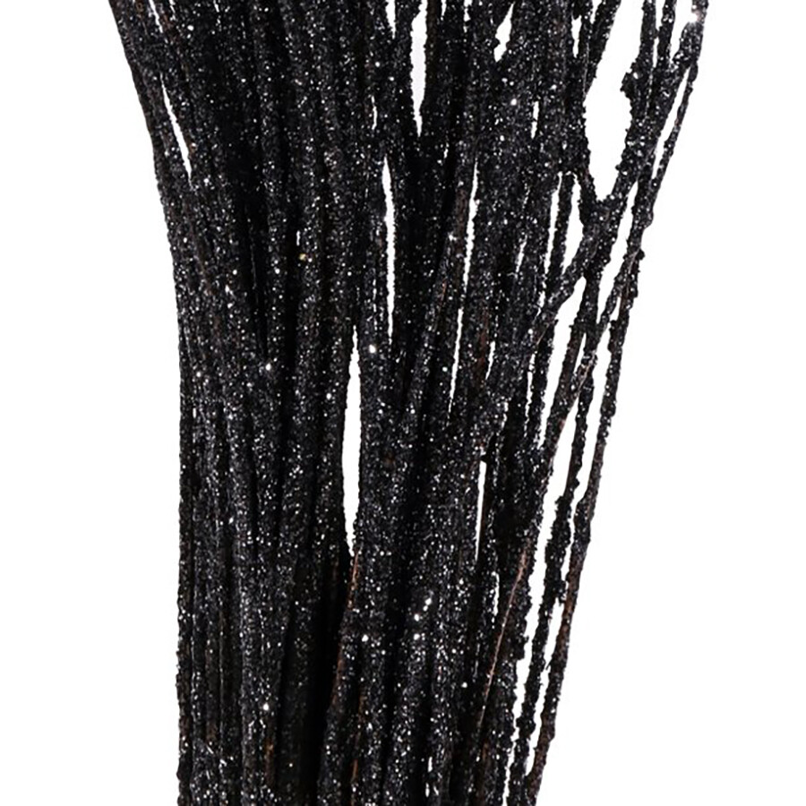 Curly Ting Sparkle Glitter Pack of 40-50 Stems 2ft Black