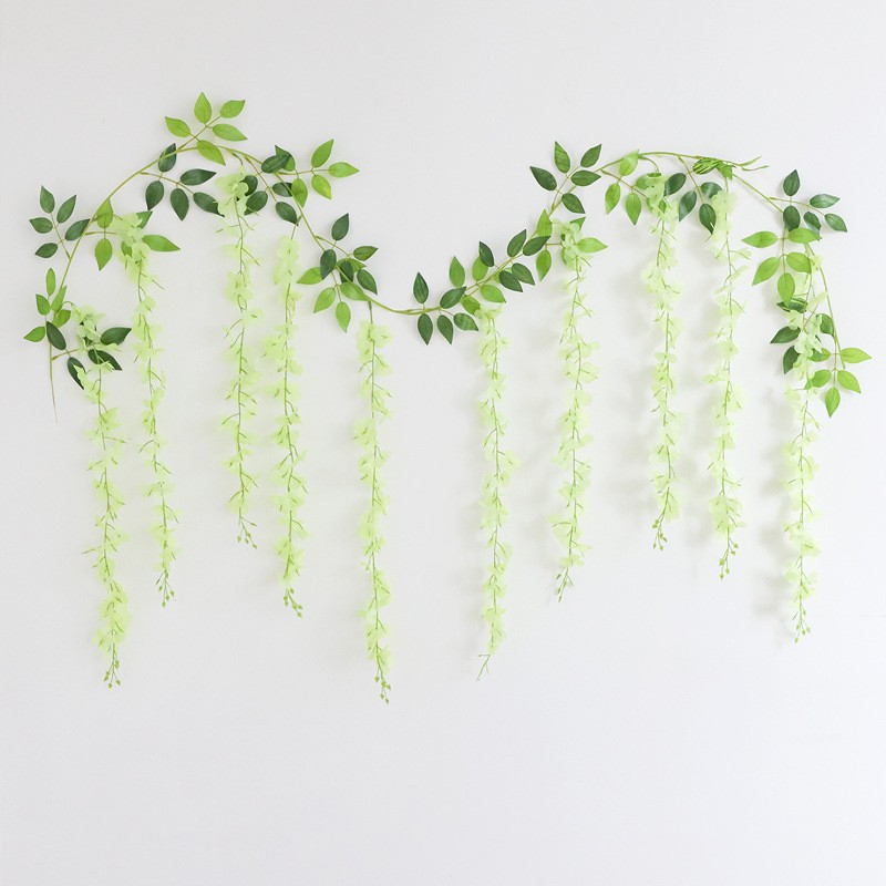 Artificial Rattan Fake Flower Strings Hanging Garland Outdoor Home Decoration