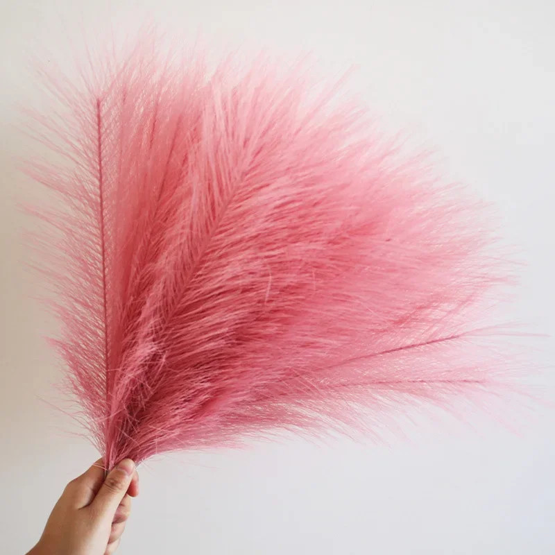 15pc Artificial Pampas Grass Fake Flower Simulated Reed Bouquet for Home Wedding